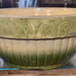 Antique 1800s Farmhouse Yellow Green ware Large Bowl