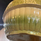 Antique 1800s Farmhouse Yellow Green ware Large Bowl