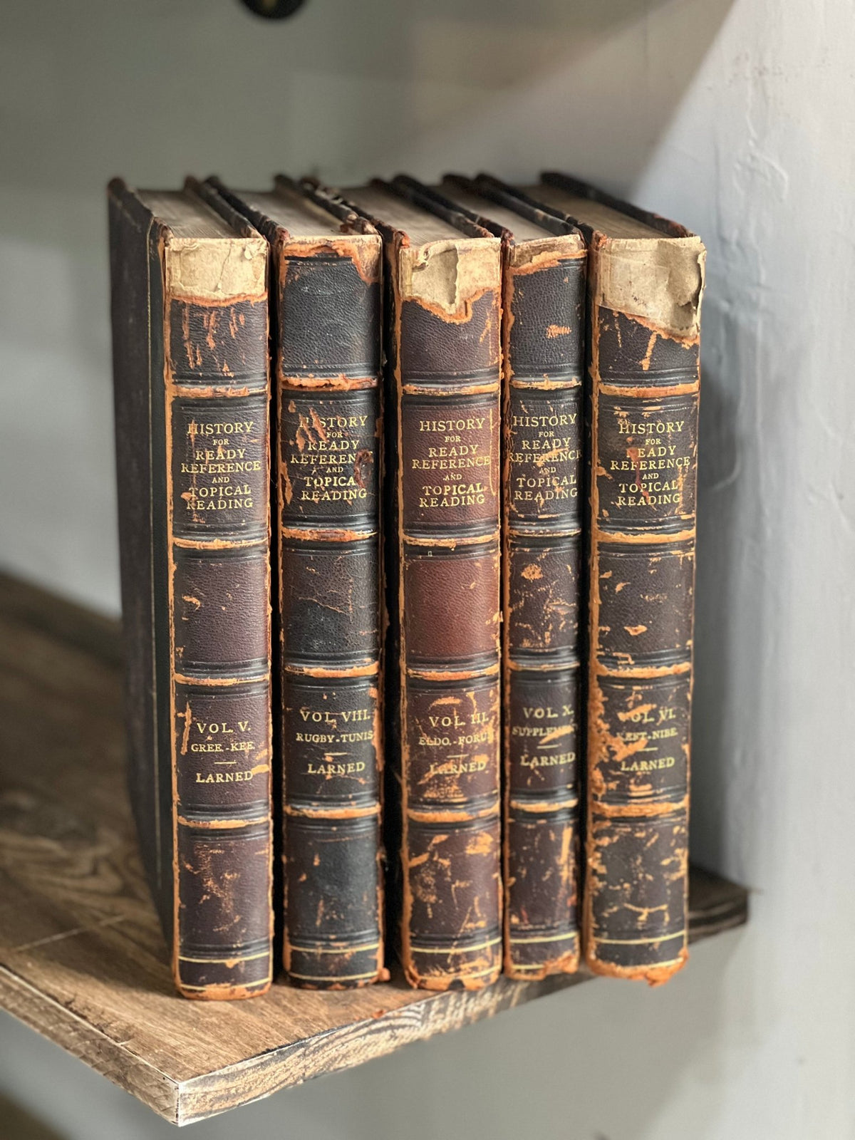 Antique 1890s "History for Ready Reference" by J.N. Larned – Sold IndividuallyBook