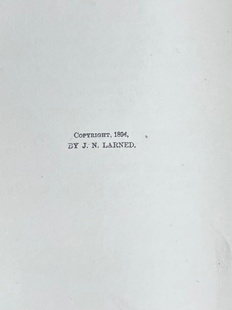 Antique 1890s "History for Ready Reference" by J.N. Larned – Sold IndividuallyBook