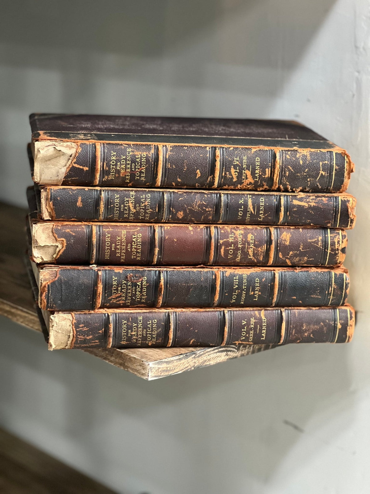 Antique 1890s "History for Ready Reference" by J.N. Larned – Sold IndividuallyBook