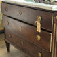 Antique 1890's Marble Top Dresser with Brass Overlay Knobs and Embellishments - The Mustard Seed Collection, The Seed