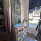 Antique 2 Door Window Chippy Cupboard