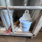 Antique 2 Door Window Chippy Cupboard