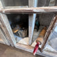 Antique 2 Door Window Chippy Cupboard