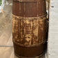 Antique 30" x 17" Primitive Wooden Barrel Stave Storage Tub - The Mustard Seed Collection, The Seed