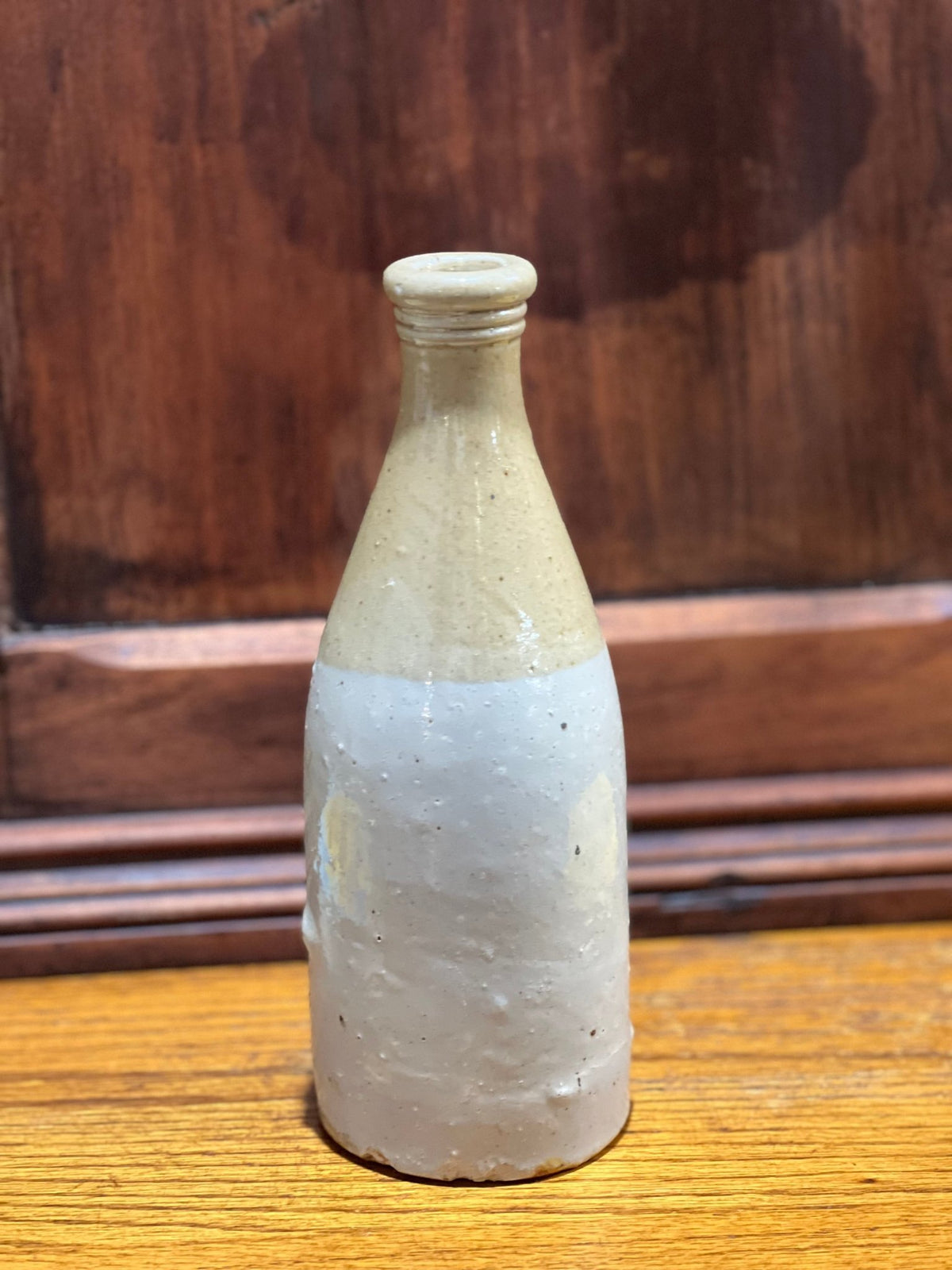 Antique 8.5" Grosvenor Glasgow Stoneware Ginger Beer Bottle - The Mustard Seed Collection, The Seed