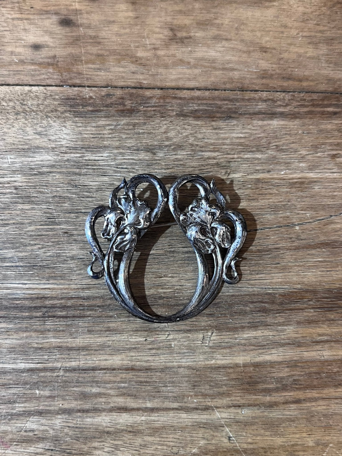 Antique Art Nouveau Sterling Silver Brooch - The Mustard Seed Collection, The Seed