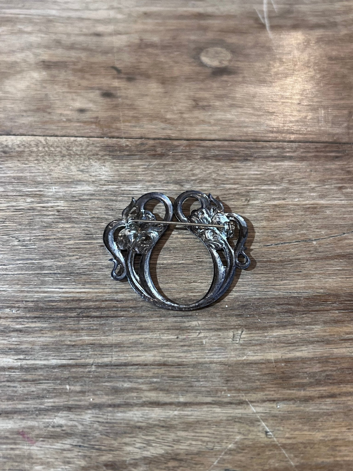 Antique Art Nouveau Sterling Silver Brooch - The Mustard Seed Collection, The Seed