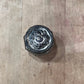 Antique Art Nouveau Sterling Silver & Faceted Glass Vanity Jar – Mini Trinket Box & Pomade Jar, 1.25" x 1.5" - The Mustard Seed Collection, The Seed