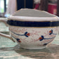 Antique Baby Invalid Feeder Cup Floral Porcelain