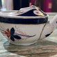 Antique Baby Invalid Feeder Cup Floral Porcelain