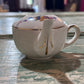 Antique Baby Invalid Feeder Cup Floral Porcelain England