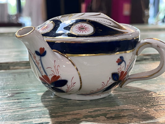 Antique Baby Invalid Feeder Cup Floral Porcelain - The Mustard Seed Collection, The Seed