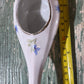Antique Baby Invalid Feeder Cup Gold Rimmed Blue Green Florals Porcelain - The Mustard Seed Collection, The Seed