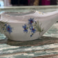 Antique Baby Invalid Feeder Cup Gold Rimmed Blue Green Florals Porcelain - The Mustard Seed Collection, The Seed