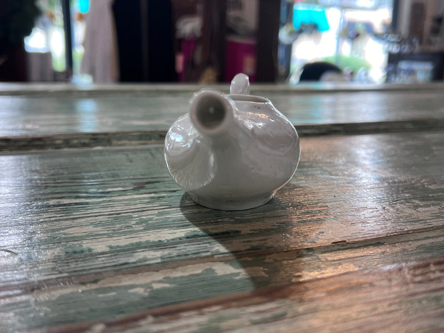 Antique Baby Invalid Feeder Cup Ironstone Pottery Air Holes