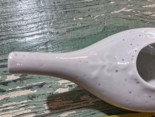 Antique Baby Invalid Feeder Cup Ironstone Pottery Air Holes - The Mustard Seed Collection, The Seed