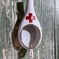 Antique Baby Invalid Feeder Cup Red Cross Porcelain Made In Germany