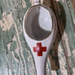 Antique Baby Invalid Feeder Cup Red Cross Porcelain Made In Germany