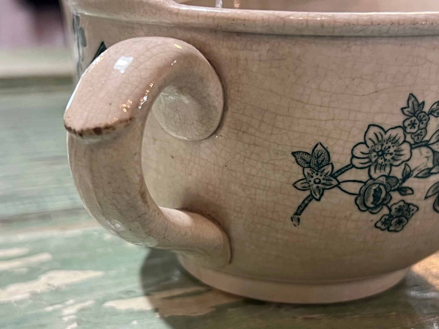 Antique Baby Invalid Feeder Cup Repairs and Crazing - The Mustard Seed Collection, The Seed