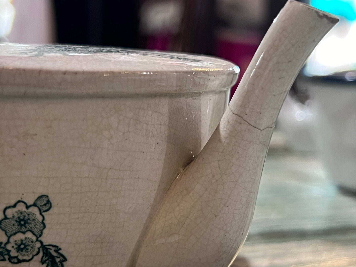 Antique Baby Invalid Feeder Cup Repairs and Crazing - The Mustard Seed Collection, The Seed