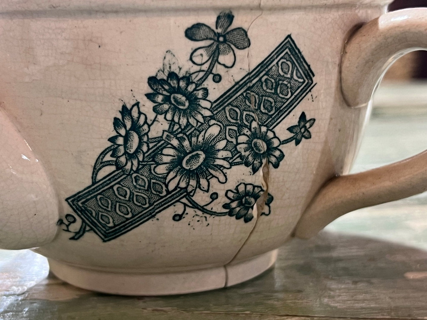 Antique Baby Invalid Feeder Cup Repairs and Crazing - The Mustard Seed Collection, The Seed