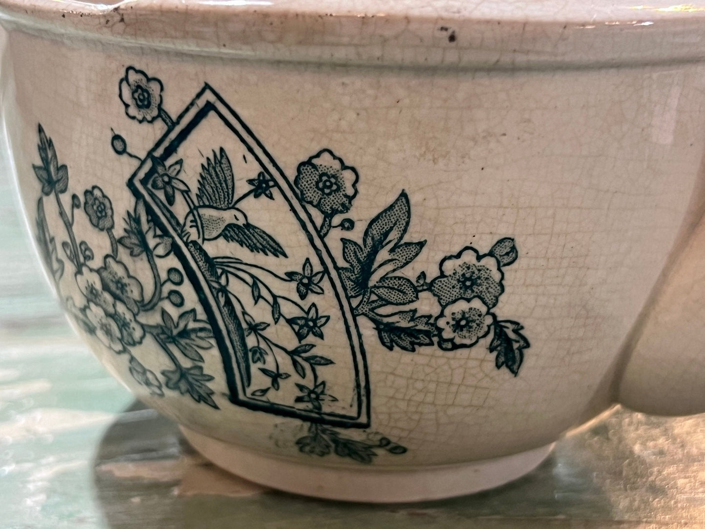 Antique Baby Invalid Feeder Cup Repairs and Crazing - The Mustard Seed Collection, The Seed