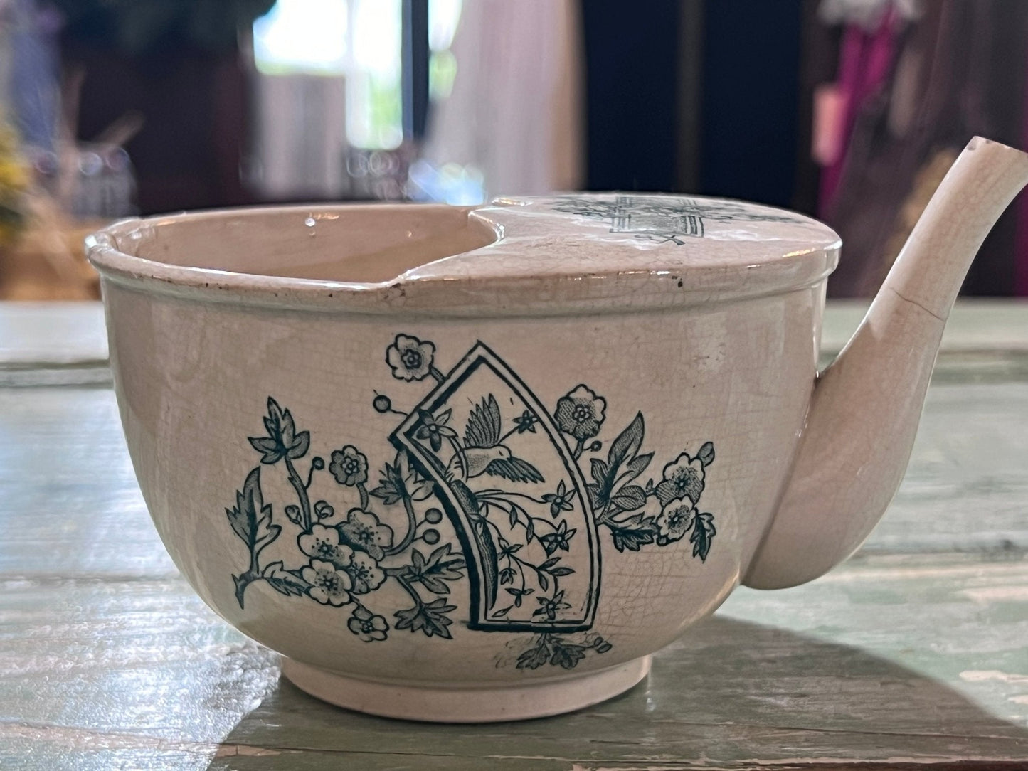 Antique Baby Invalid Feeder Cup Repairs and Crazing - The Mustard Seed Collection, The Seed
