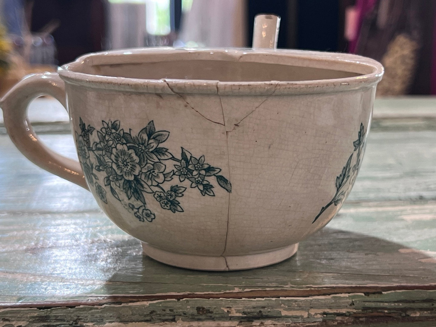 Antique Baby Invalid Feeder Cup Repairs and Crazing - The Mustard Seed Collection, The Seed