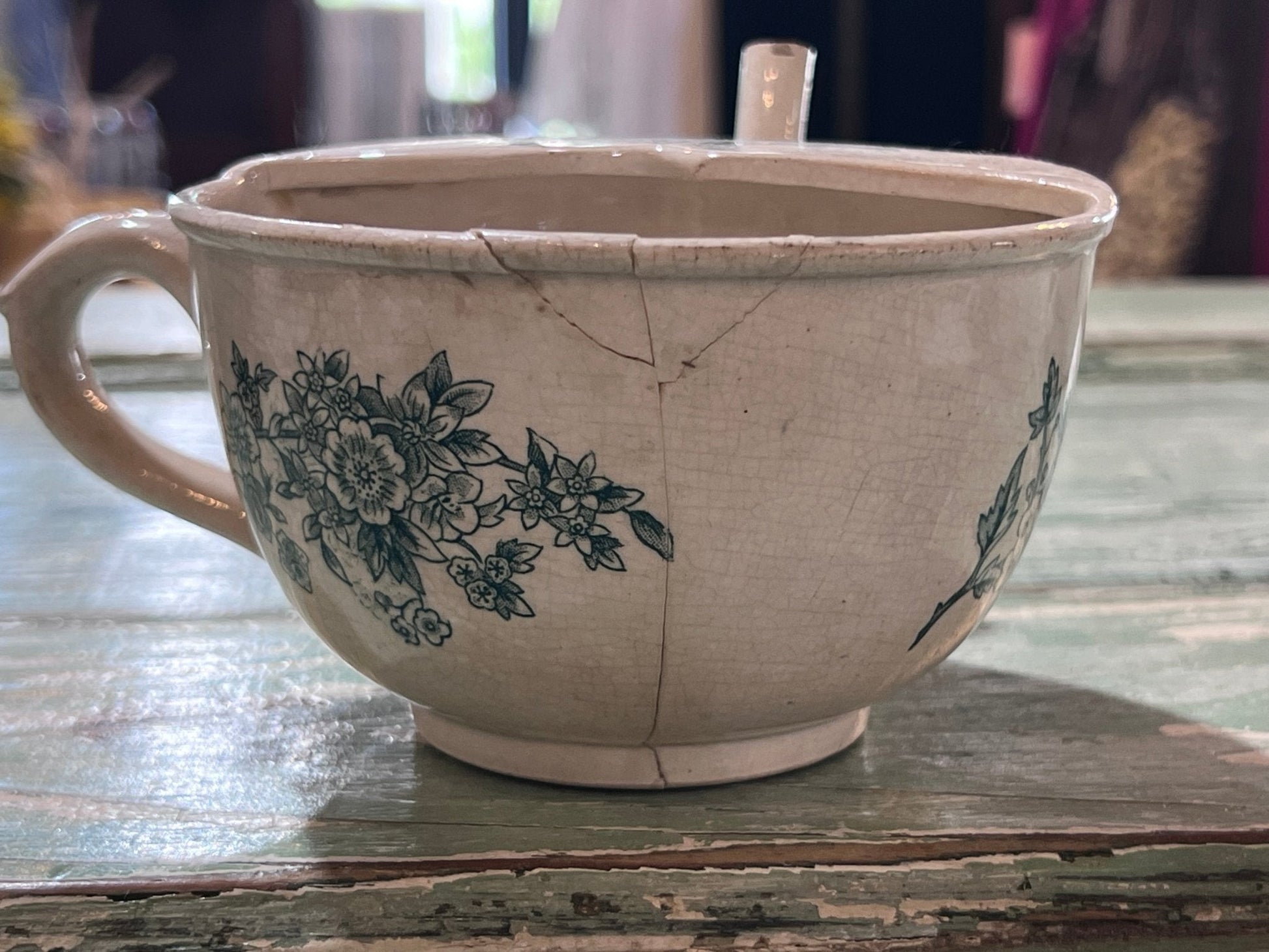 Antique Baby Invalid Feeder Cup Repairs and Crazing - The Mustard Seed Collection, The Seed