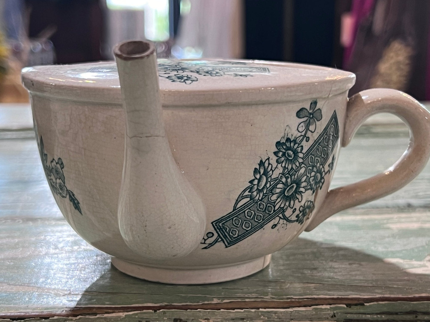 Antique Baby Invalid Feeder Cup Repairs and Crazing - The Mustard Seed Collection, The Seed