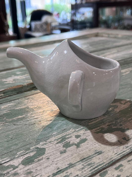 Antique Baby Invalid Feeder Cup White Porcelain Victoria Czecho-Slevakk - The Mustard Seed Collection, The Seed