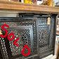 Antique Cast Iron Fireplace Insert Grill Plate - The Mustard Seed Collection, The Seed