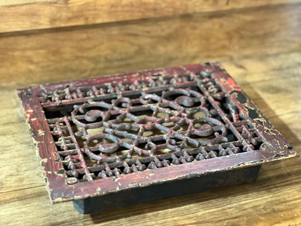 Antique Cast Iron Floor Register - The Mustard Seed Collection, The Seed