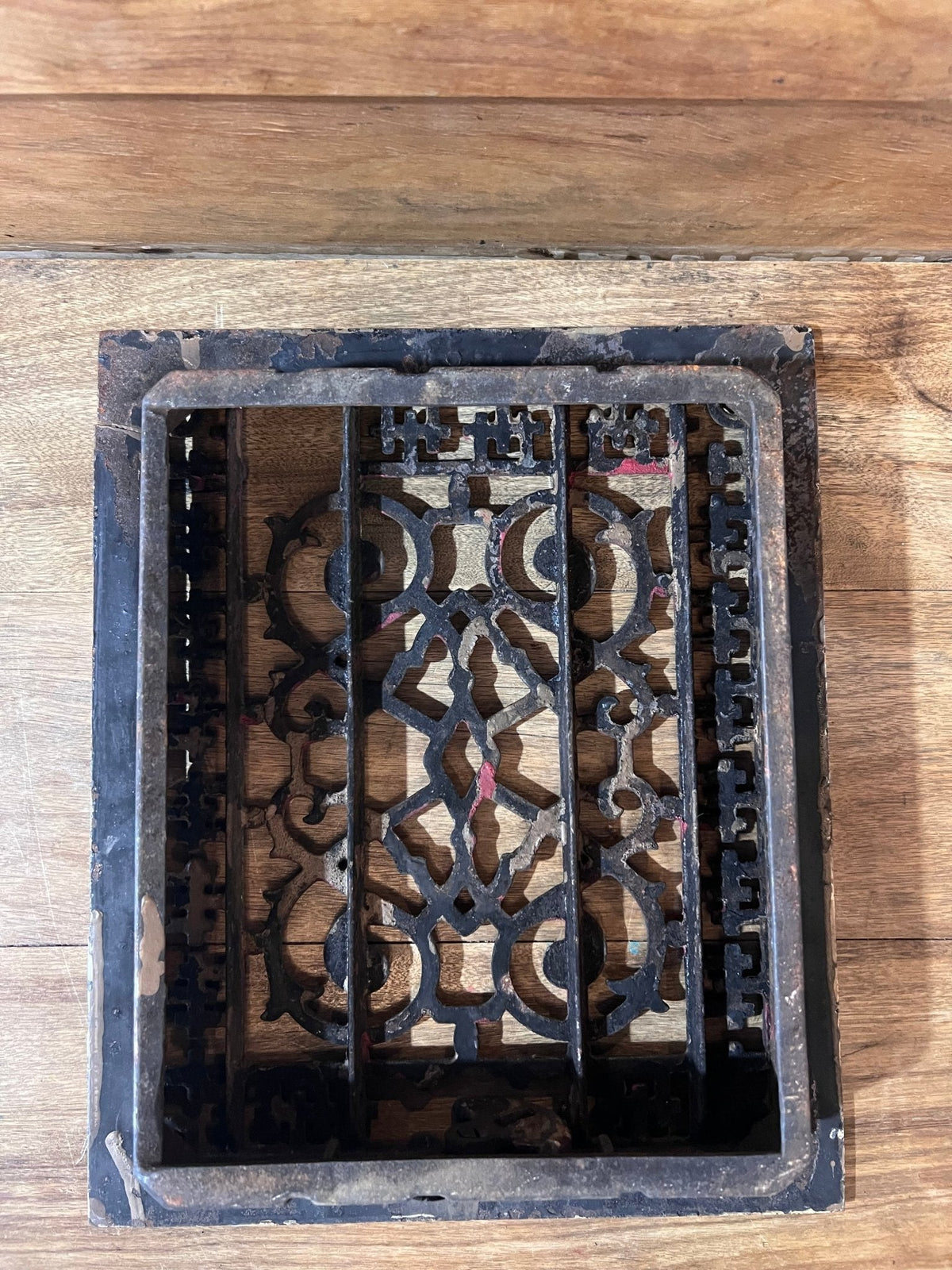 Antique Cast Iron Floor Register - The Mustard Seed Collection, The Seed