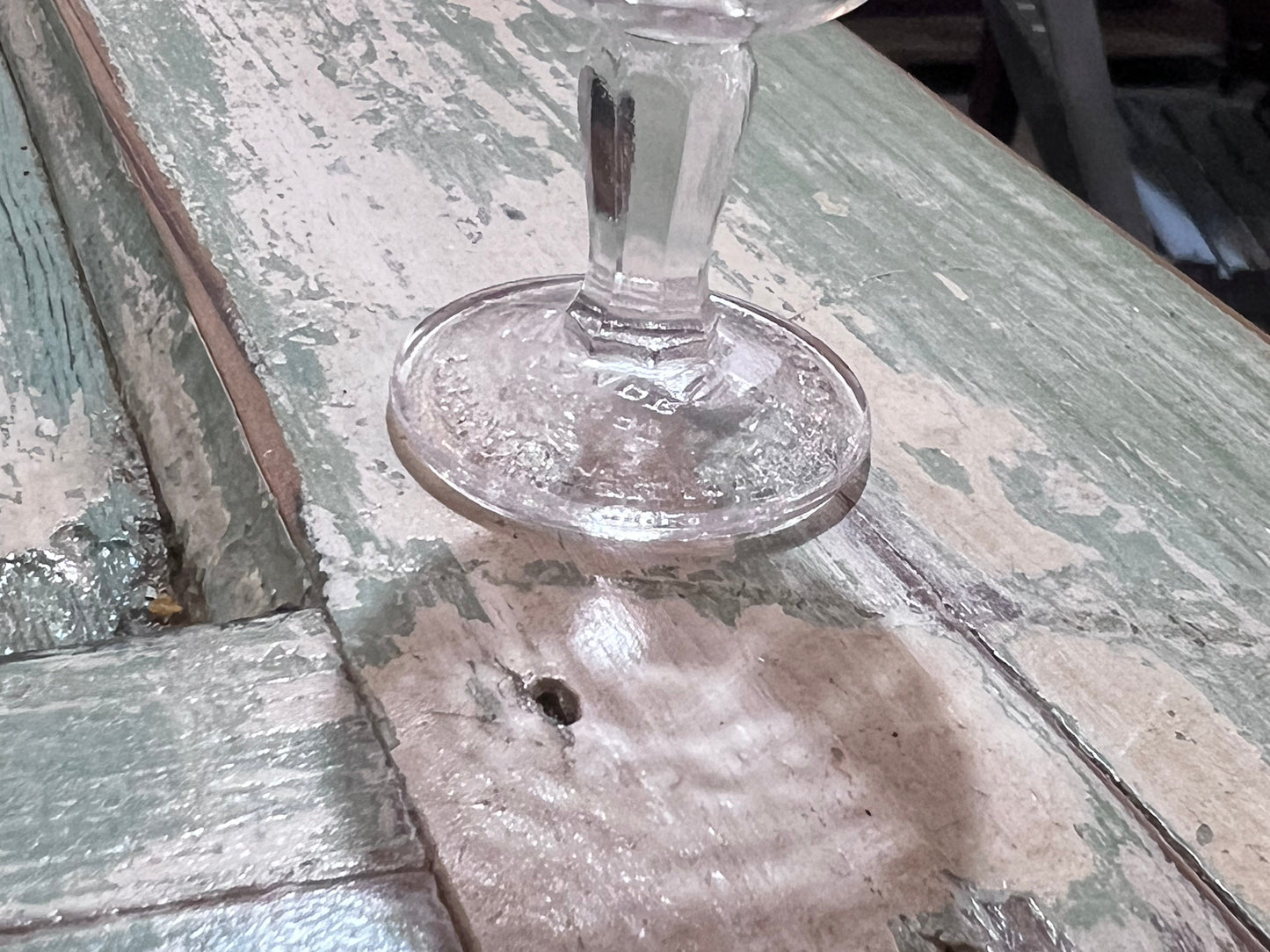 Antique Clear Eye Wash Cup