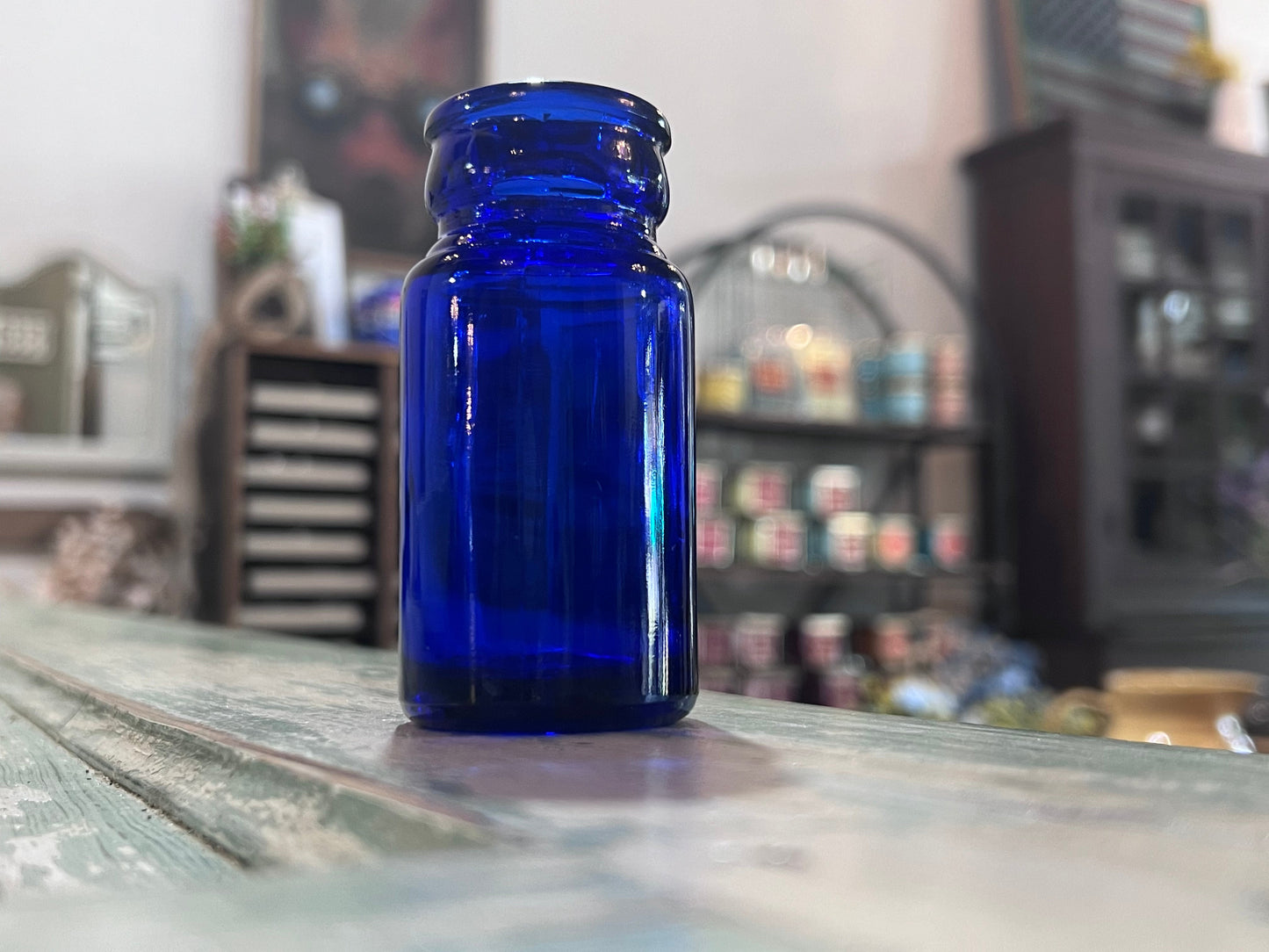 Antique Cobalt Blue Apothecary Bottle