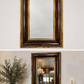 Antique Dark Wood & Gilt Gold Framed Wall Mirror - The Mustard Seed Collection, The Seed