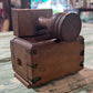 Antique Dual Wheat Bushell Butter Mold with Scraper