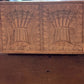 Antique Dual Wheat Bushell Butter Mold with Scraper