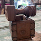 Antique Dual Wheat Bushell Butter Mold with Scraper