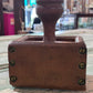 Antique Dual Wheat Bushell Butter Mold with Scraper