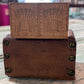 Antique Dual Wheat Bushell Butter Mold with Scraper