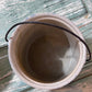 Antique Early Tall Blue White Spongeware Butter Pantry Crock w lid and handle
