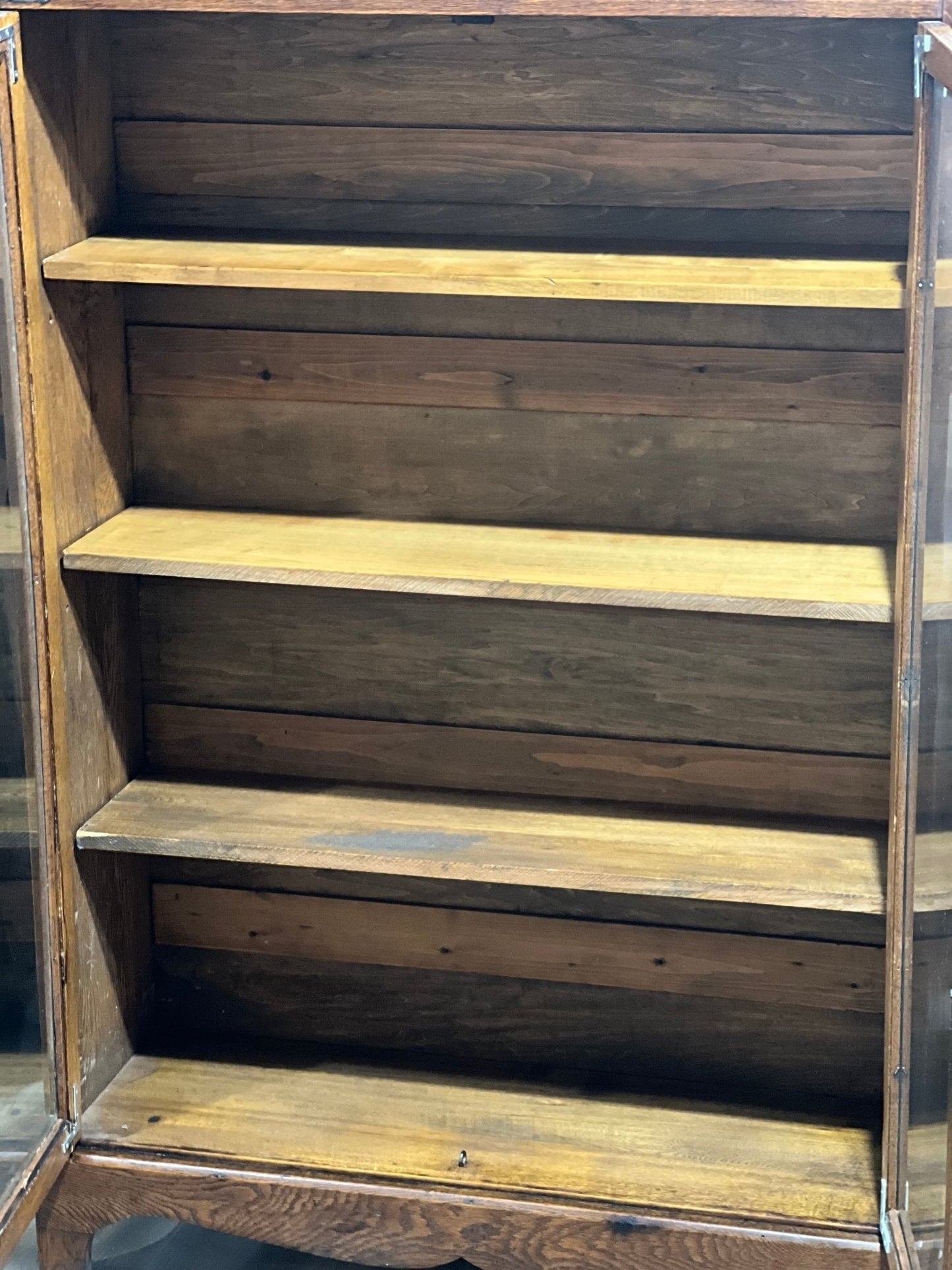 Antique Enclosed Bookcase with Key - The Mustard Seed Collection, The Seed