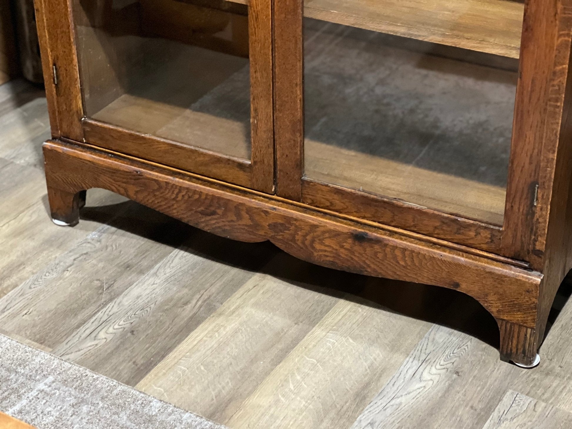 Antique Enclosed Bookcase with Key - The Mustard Seed Collection, The Seed