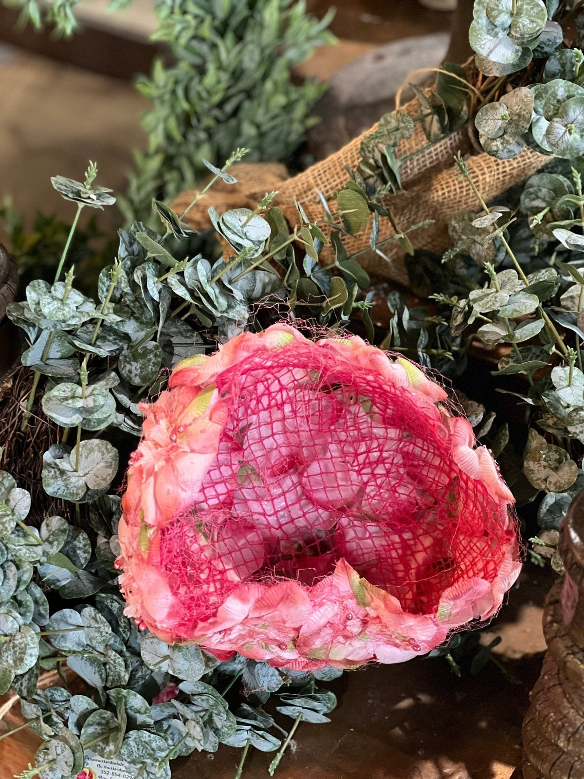 Antique Floral Hat - The Mustard Seed Collection, The Seed