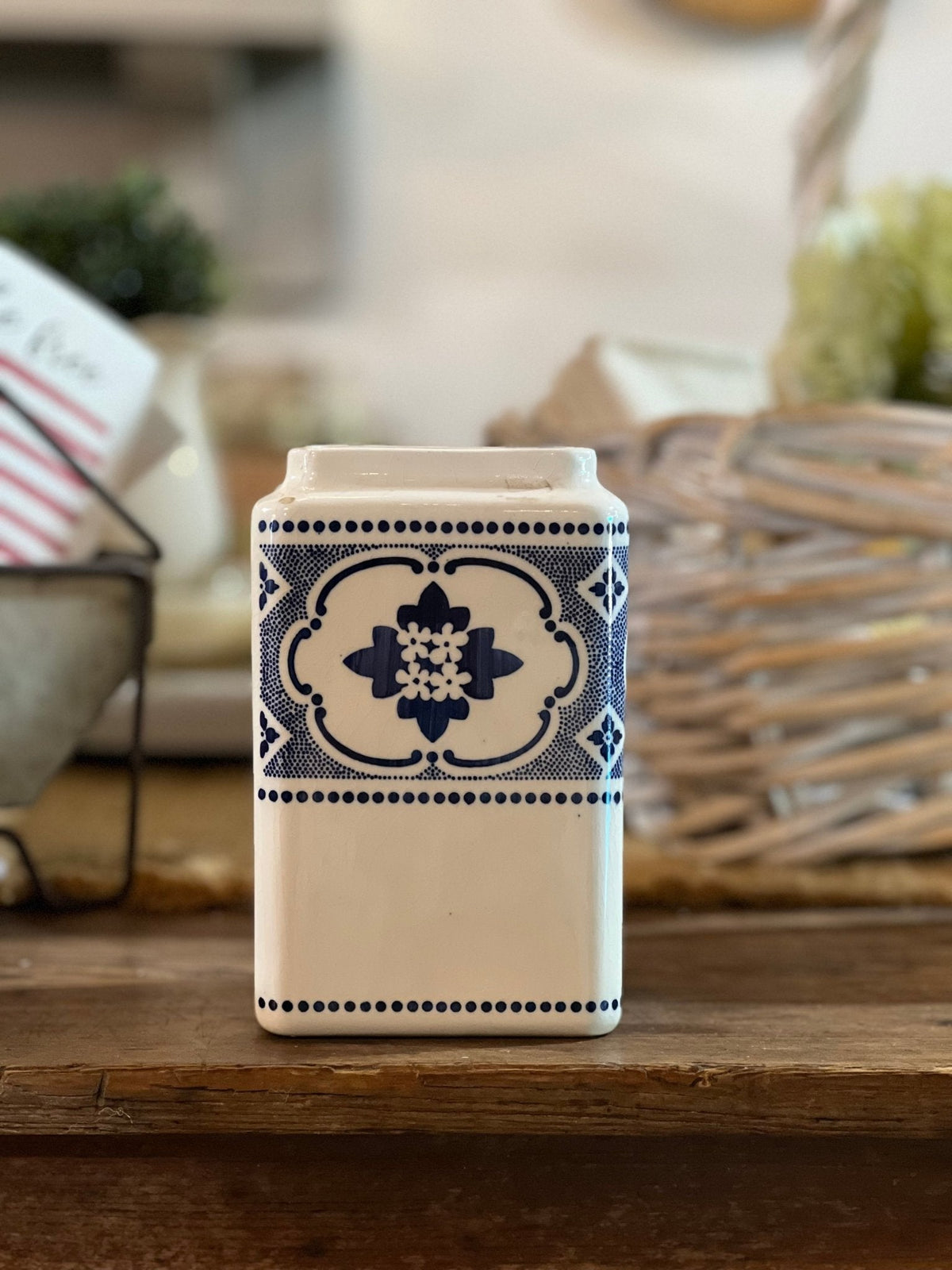 Antique German Nekar Canister - The Mustard Seed Collection, The Seed