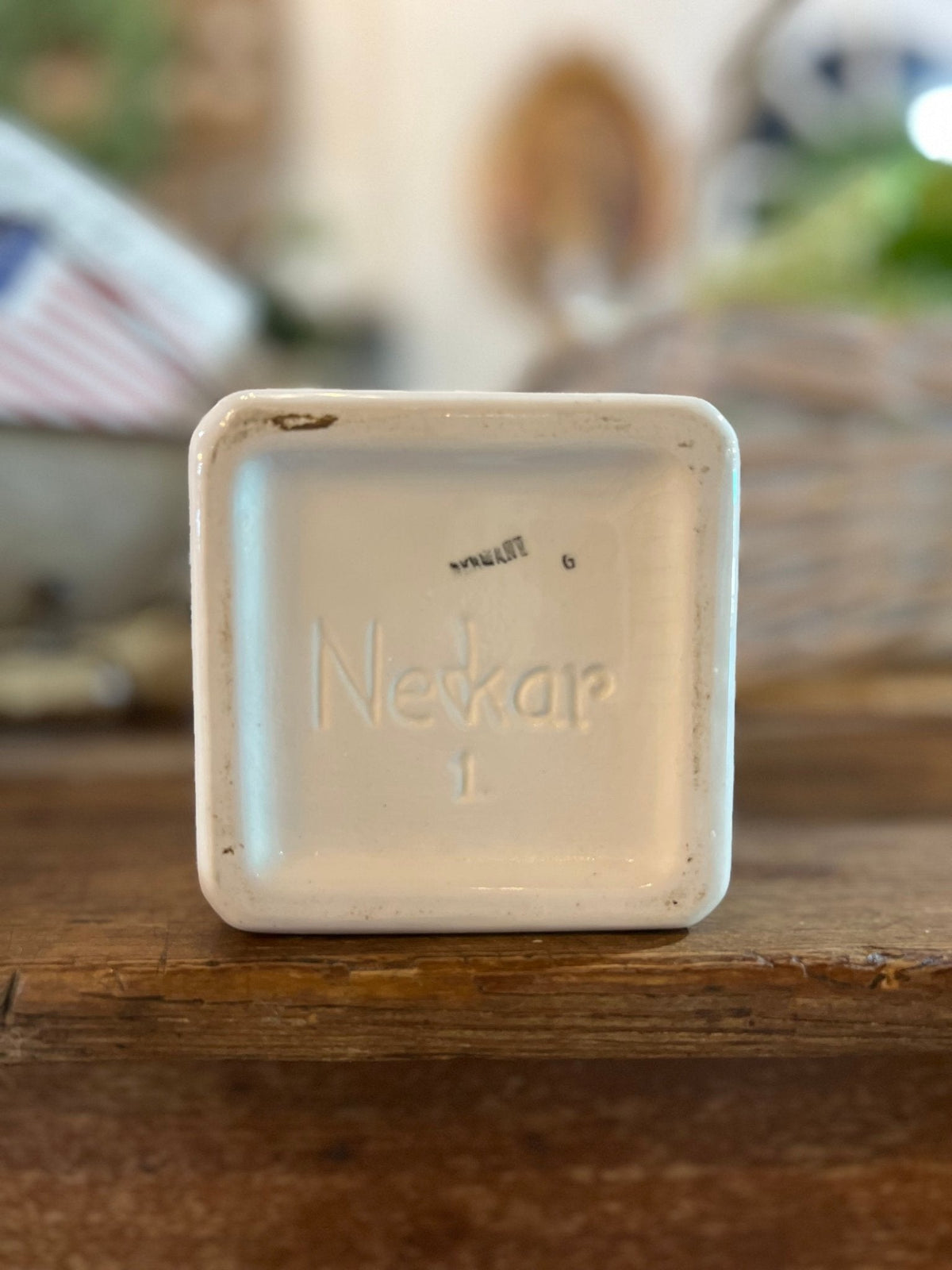 Antique German Nekar Canister - The Mustard Seed Collection, The Seed